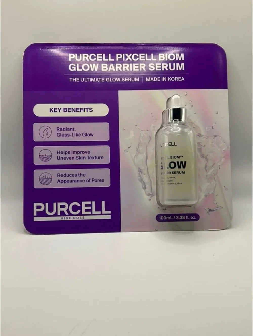 PURCELL Pixcell Biom Glow Barrier Serum 3.38 oz 100mL